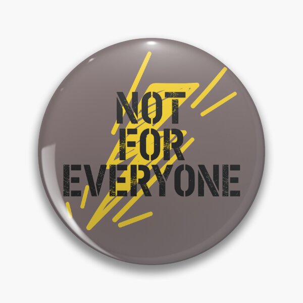 Item preview, NOT FOR EVERYONE - bold statement with yellow lightning. designed and sold by LunaPrintCo.
