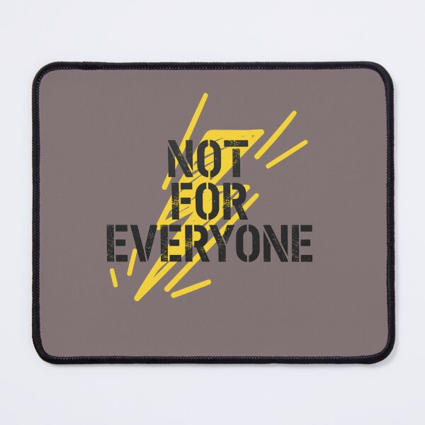 Item preview, NOT FOR EVERYONE - bold statement with yellow lightning. designed and sold by LunaPrintCo.