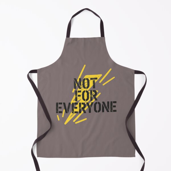 Item preview, NOT FOR EVERYONE - bold statement with yellow lightning. designed and sold by LunaPrintCo.