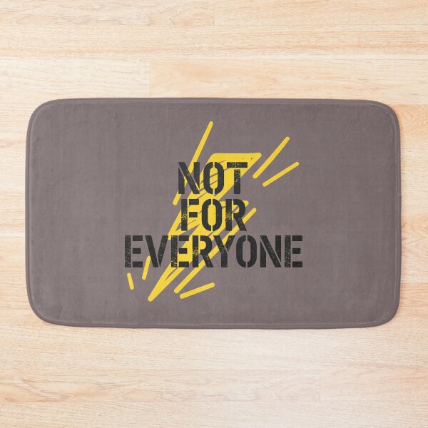 Item preview, NOT FOR EVERYONE - bold statement with yellow lightning. designed and sold by LunaPrintCo.