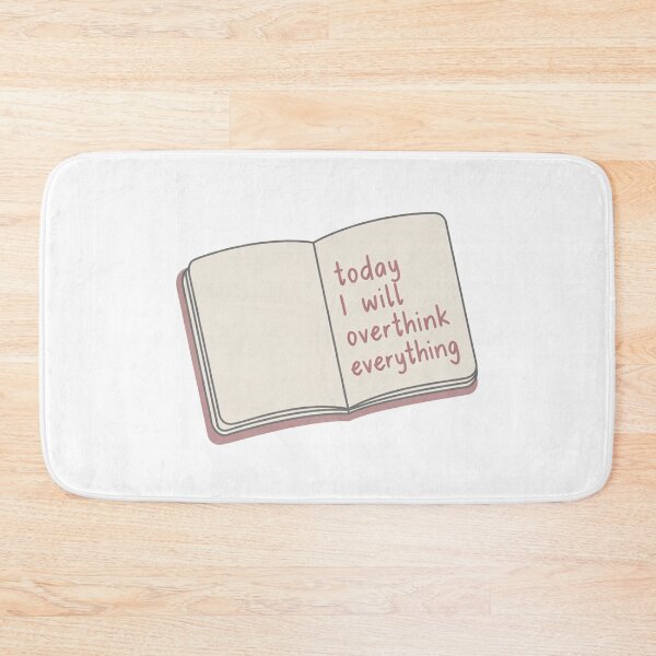 Item preview, Overthinking Today Notebook Humor Relatable Daily Thoughts designed and sold by SassyArtistry.