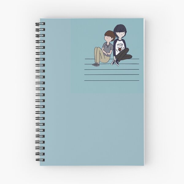 Item preview, Bubbline x Byler (blue notebook) designed and sold by captainduckie.