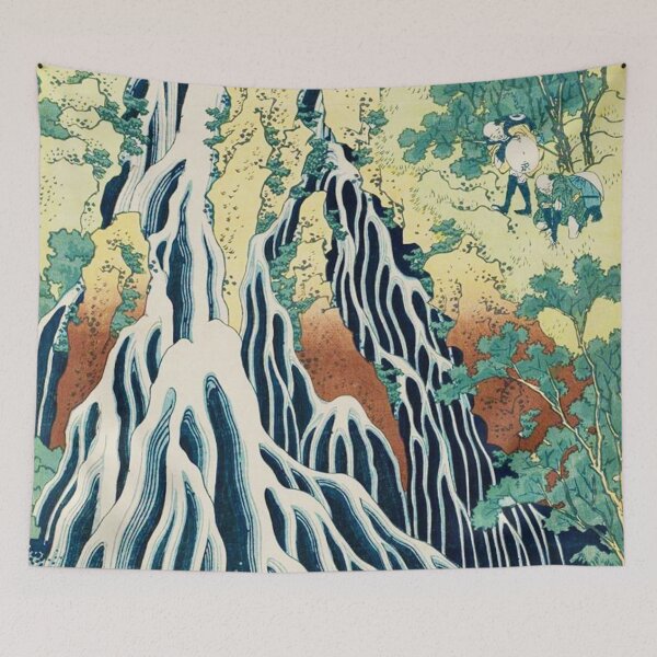 Item preview, HD. The Falling Mist Waterfall at Mount Kurokami, by Katsushika Hokusai . HIGH DEFINITION designed and sold by MINDTHECHERRY.