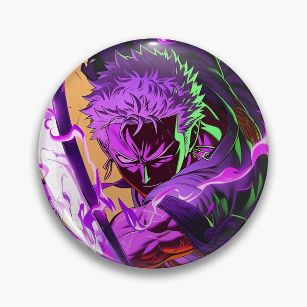 Item preview, Cursed Violet Blade Warrior – Dark Anime Swordsman Energy Art designed and sold by Dyan4.