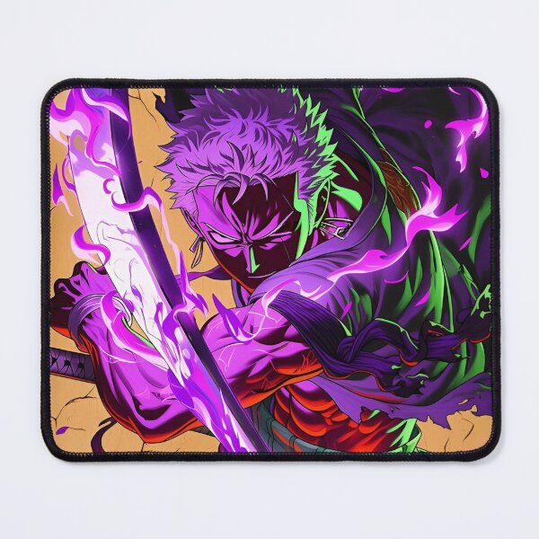 Item preview, Cursed Violet Blade Warrior – Dark Anime Swordsman Energy Art designed and sold by Dyan4.