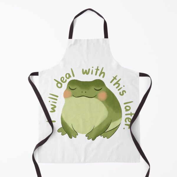 Item preview, Funny Frog Procrastination Quote I Will Deal Later designed and sold by SassyArtistry.
