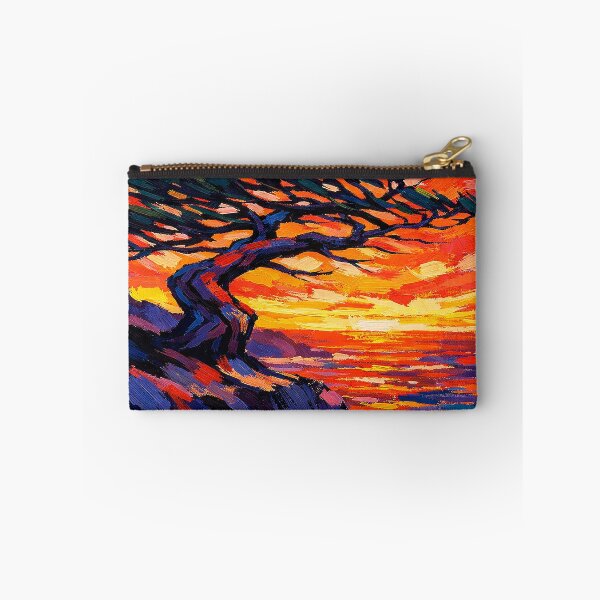 Item preview, Torrey Pine at Sunset – Vibrant Neo-Fauvist Coastal Tree Painting designed and sold by alw951.