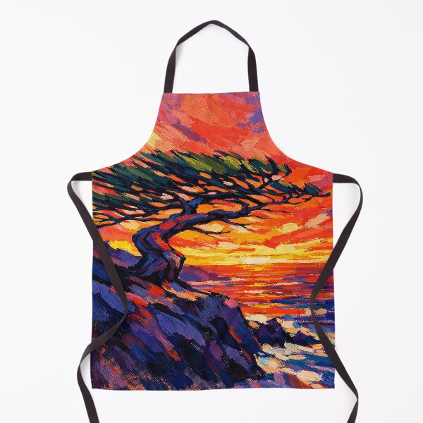 Item preview, Torrey Pine at Sunset – Vibrant Neo-Fauvist Coastal Tree Painting designed and sold by alw951.