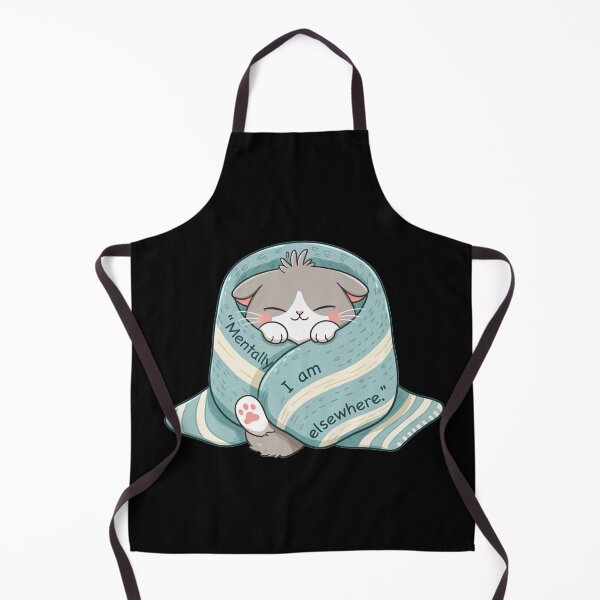 Item preview, Cozy Cat Wrapped Mentally I Am Elsewhere designed and sold by SassyArtistry.