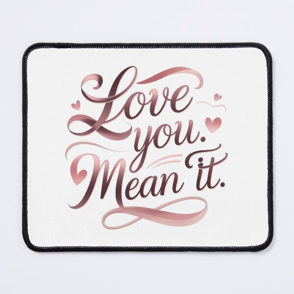 Item preview, Love You Mean It T Shirt, Love You Mean It Shirt, Love You Mean It Apparel, Love You Mean It Phone Case, Love You Mean It Gifts, Love You Mean It Tote Bag, Love You Mean It Mug, designed and sold by happiness1000.