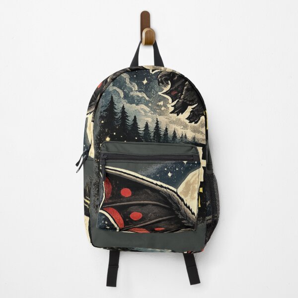 Item preview, Mothman Night Flight – Cryptid Creature Moonlit Art designed and sold by WildbuntingStudio.