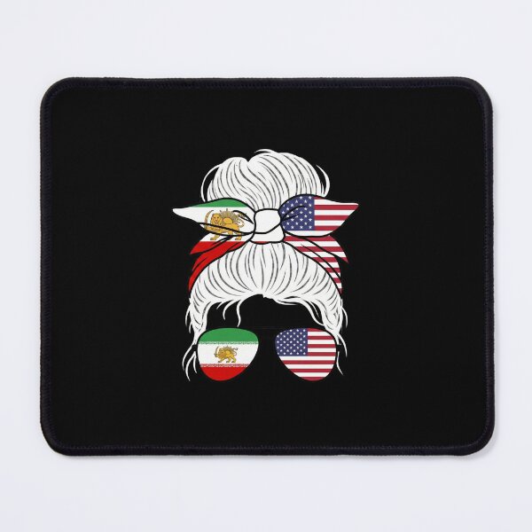Item preview, Iranian American Messy Bun Woman Heritage Pride designed and sold by SofenArt.