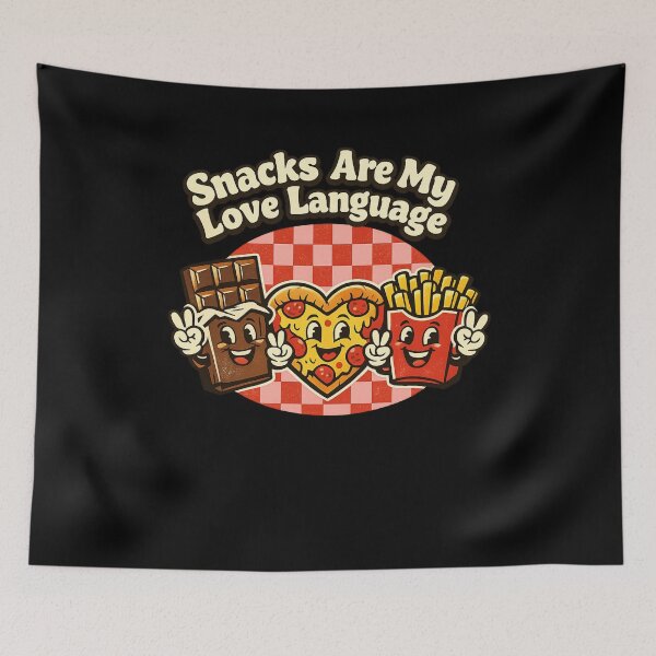 Item preview, Snacks Are My Love Language Food Lover Funny Eating Gift designed and sold by SofenArt.