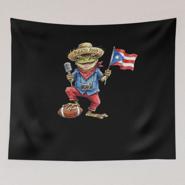 Item preview, Puerto Rico Frog Boricua Caribbean Island Patriot designed and sold by SofenArt.