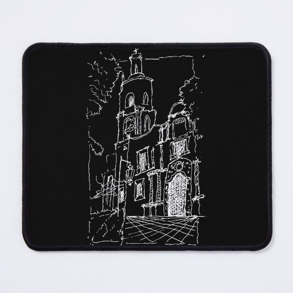 Item preview, Church (white line) designed and sold by JoseloRochaArt.