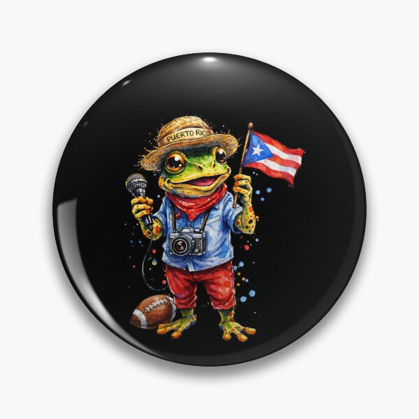 Item preview, Puerto Rico Frog Boricua Flag Pride designed and sold by SofenArt.