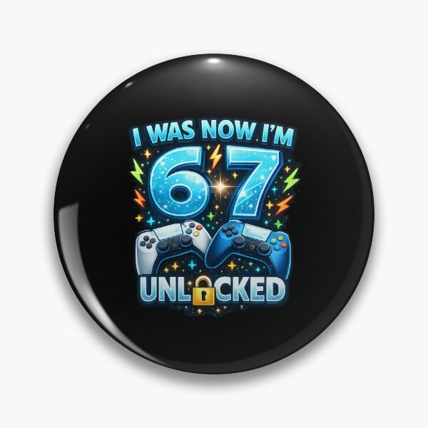 Item preview, I Was Now I'm 67 Unlocked 67th Birthday Gamer designed and sold by SofenArt.