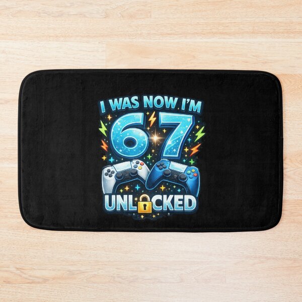 Item preview, I Was Now I'm 67 Unlocked 67th Birthday Gamer designed and sold by SofenArt.