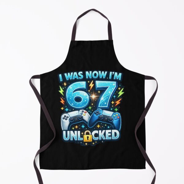 Item preview, I Was Now I'm 67 Unlocked 67th Birthday Gamer designed and sold by SofenArt.