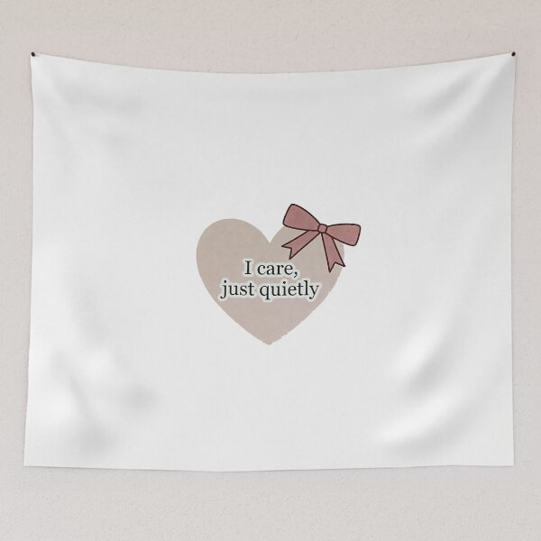 Item preview, Heart With Bow Quiet Caring Emotional Message designed and sold by SassyArtistry.