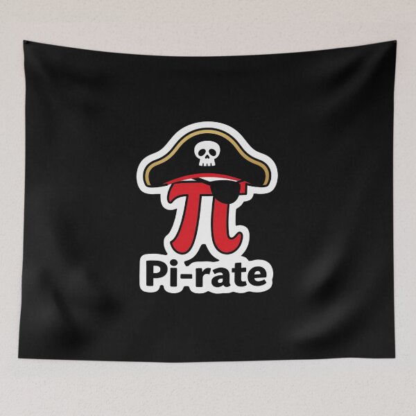 Item preview, Pi-rate | Funny Pirate Math Pun Pi Day 3.14 designed and sold by MotivAura.