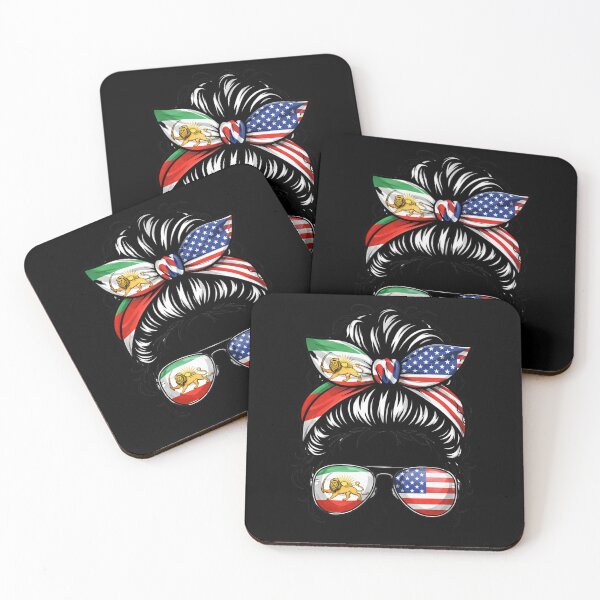 Item preview, Iranian American Messy Bun Woman designed and sold by SofenArt.