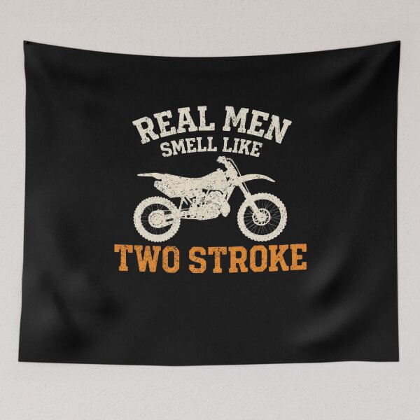 Item preview, Real Men Smell Like Two Stroke Motocross Dirt Bike Engine designed and sold by SofenArt.