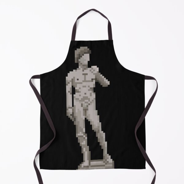Item preview, 8-Bit David Statue Pixel Art – Retro Classical Renaissance Sculpture designed and sold by davewave008.