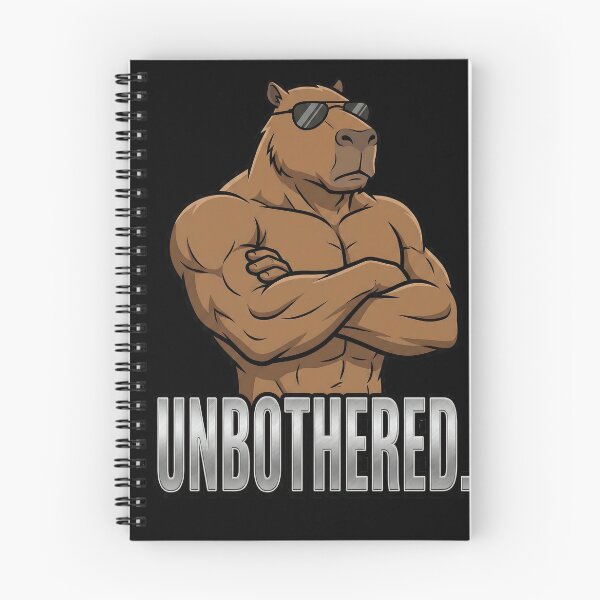 Item preview, Unbothered Buff Capybara Wearing Sunglasses Gym Meme designed and sold by DigitalAnnaBanana.