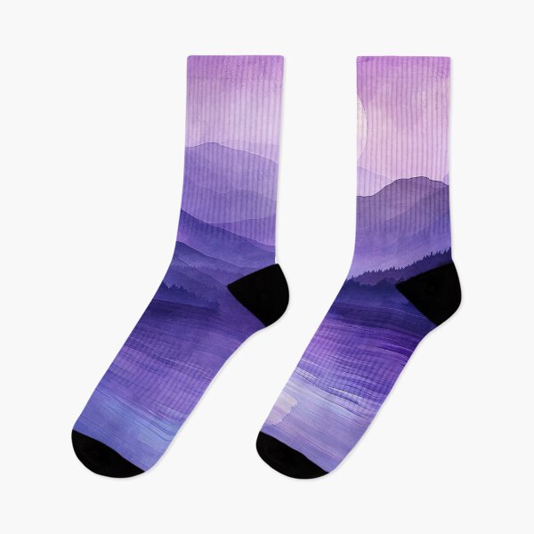Item preview, Moonlit Silence Over the Violet Lake designed and sold by Grimwald-Art.