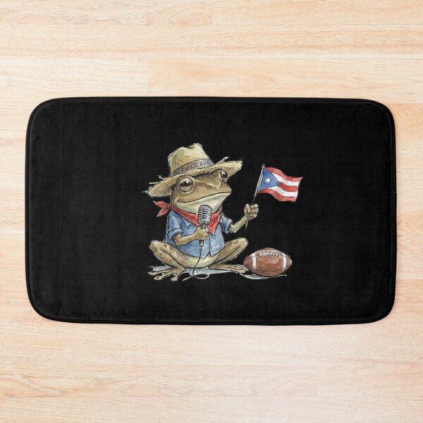 Item preview, Puerto Rico Coqui Frog Football Fan Boricua Pride designed and sold by SofenArt.