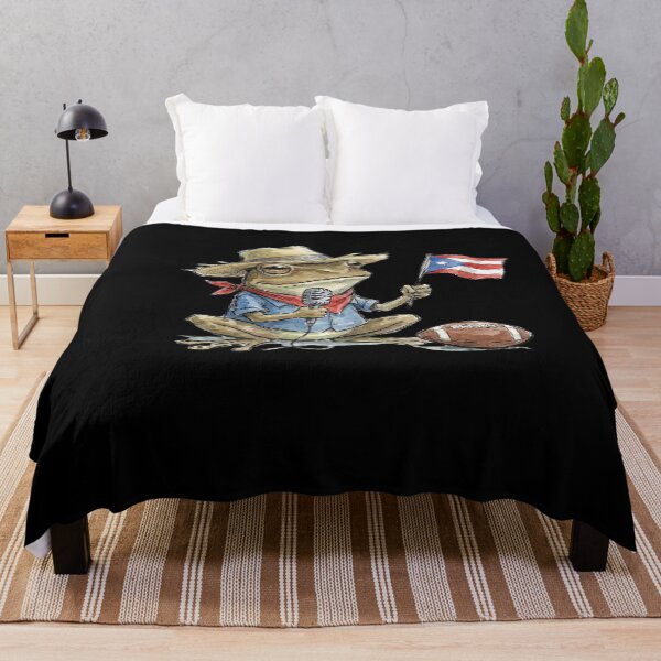 Item preview, Puerto Rico Coqui Frog Football Fan Boricua Pride designed and sold by SofenArt.
