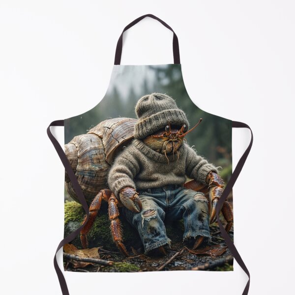Item preview, Hermit Crab Disguised as a 1990s Grunge Rocker designed and sold by Tridentulus.
