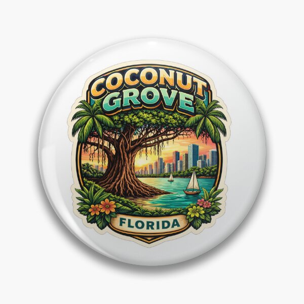 Item preview, Coconut Grove, Florida designed and sold by AddictedToStick.