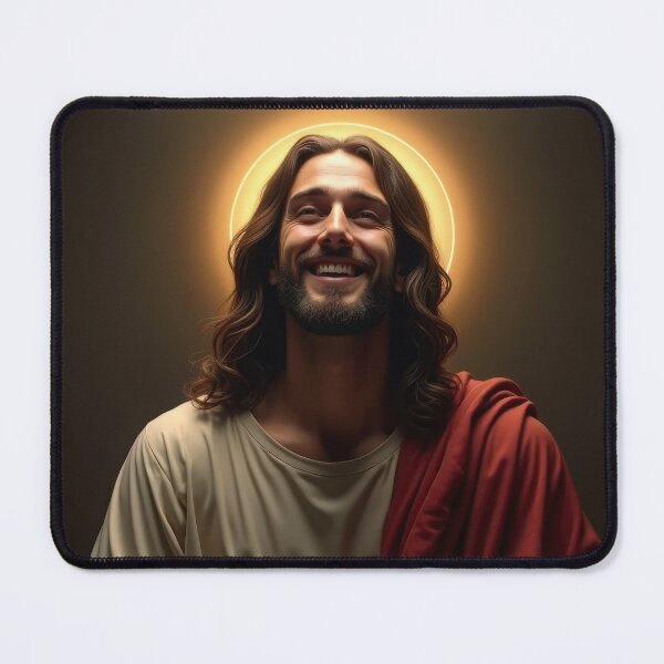 Item preview, Jesus Smiling Portrait designed and sold by Pastor Reeves Studio.