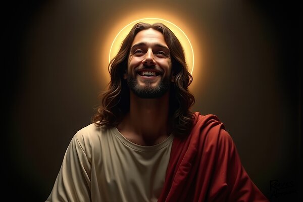 Jesus Smiling Portraitt