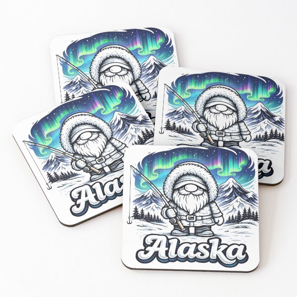 Item preview, Alaska Gnome Under the Northern Lights designed and sold by Moriarty's Digital Visions.
