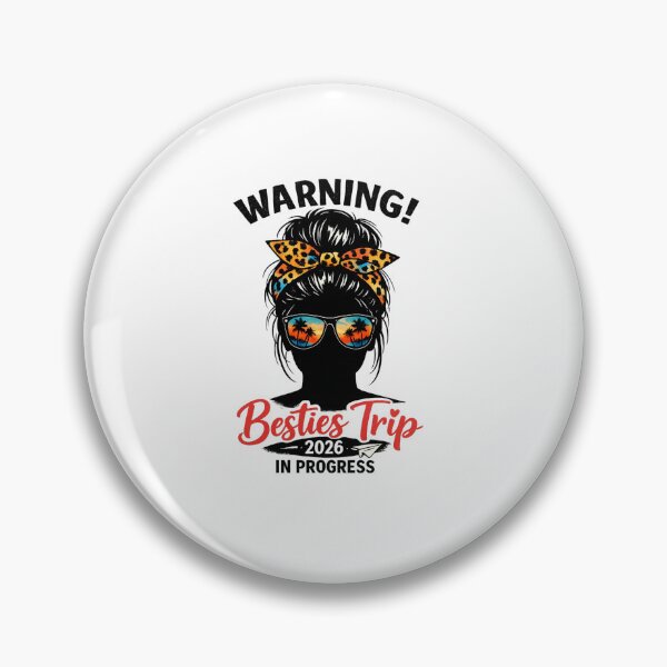 Item preview, Warning! Besties Trip 2026 In Progress Girls Travel Vacation Friends Getaway designed and sold by SofenArt.