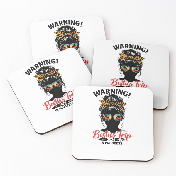 Item preview, Warning! Besties Trip 2026 In Progress Girls Travel Vacation Friends Getaway designed and sold by SofenArt.