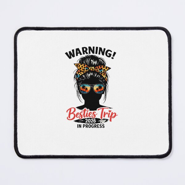 Item preview, Warning! Besties Trip 2026 In Progress Girls Travel Vacation Friends Getaway designed and sold by SofenArt.