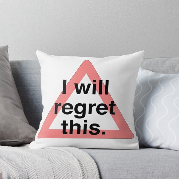 Item preview, Warning Triangle I Will Regret This Message designed and sold by SassyArtistry.