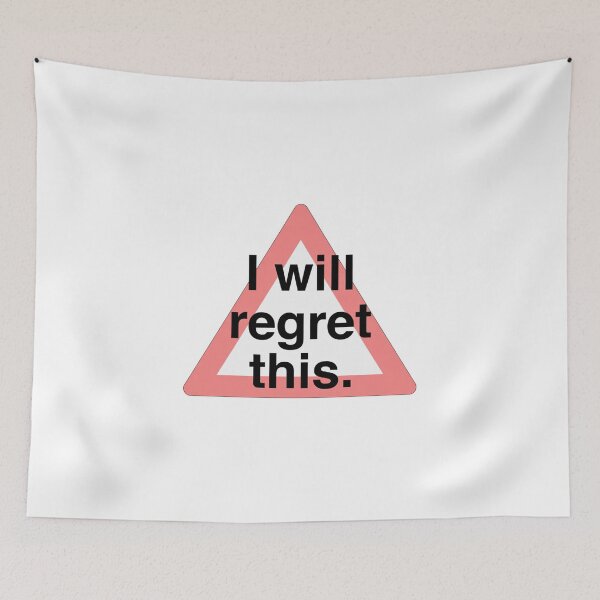 Item preview, Warning Triangle I Will Regret This Message designed and sold by SassyArtistry.