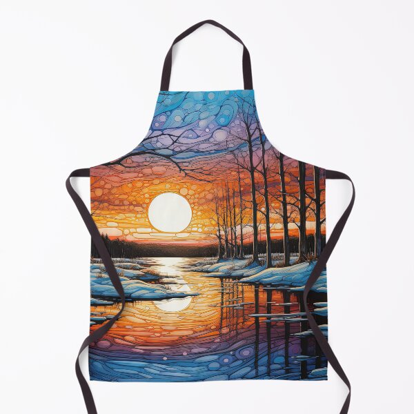 Item preview, Frozen Sunset Reflections designed and sold by Grimwald-Art.