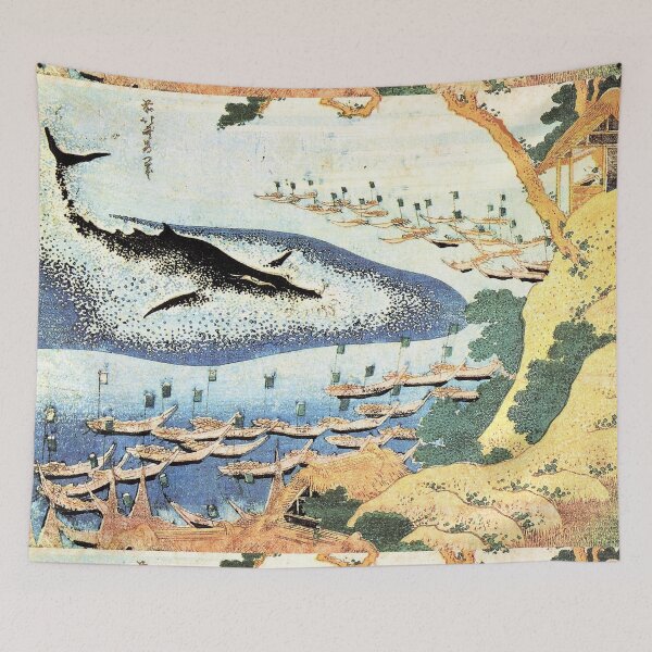 Item preview, HD. Whaling Off Gotō from Oceans of Wisdom, by Katsushika Hokusai . HIGH DEFINITION designed and sold by MINDTHECHERRY.
