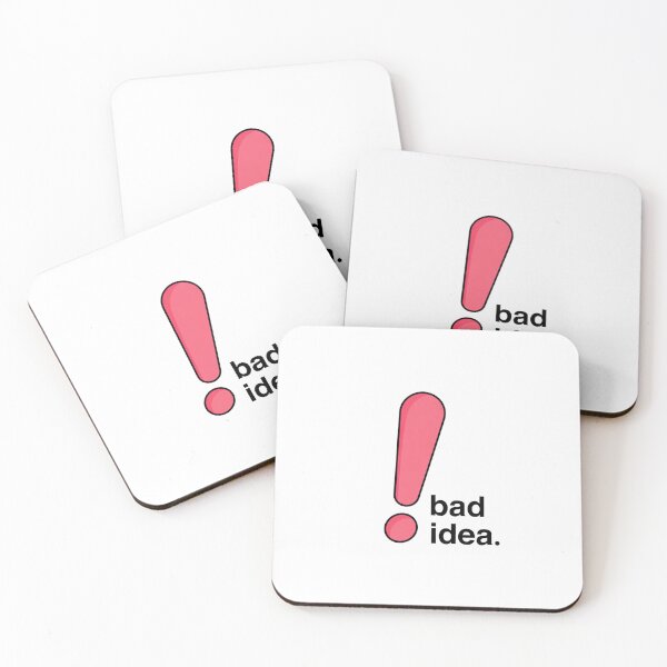 Item preview, Exclamation Mark Bad Idea Warning Message designed and sold by SassyArtistry.