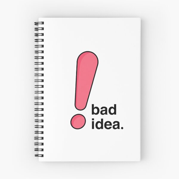 Item preview, Exclamation Mark Bad Idea Warning Message designed and sold by SassyArtistry.