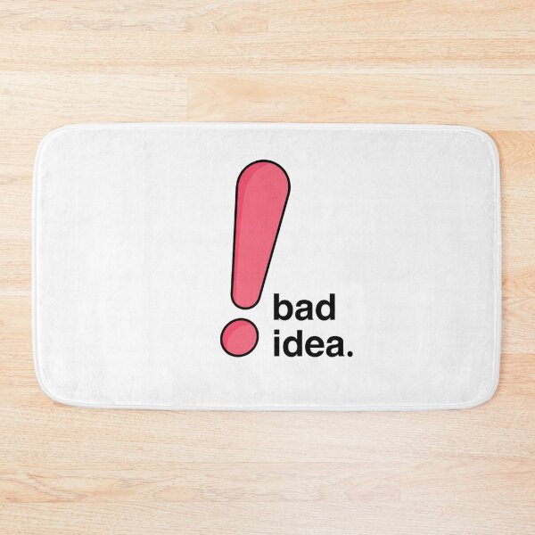 Item preview, Exclamation Mark Bad Idea Warning Message designed and sold by SassyArtistry.