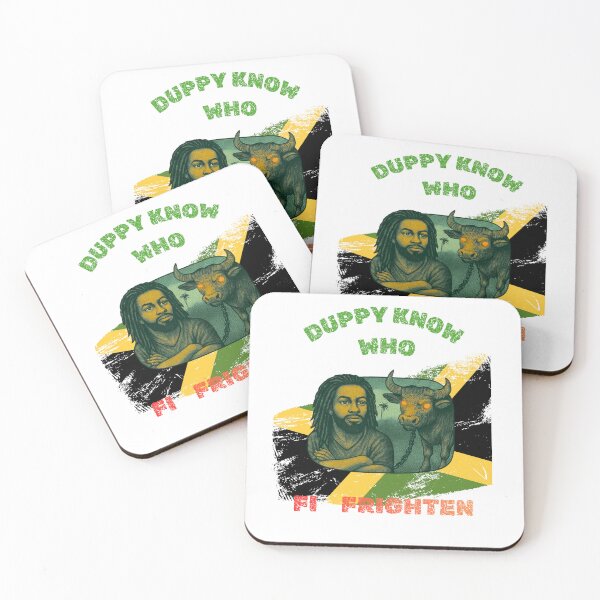 Item preview,  Duppy Know Who Fi Frighten - Jamaican Proverb & Jamaican Rolling Calf Folklore Art designed and sold by Proverbculture.