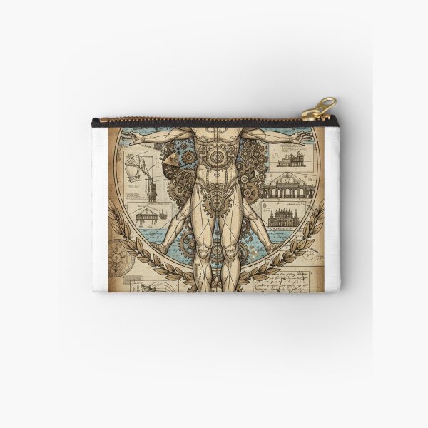 Item preview, Vitruvian Man Leonardo Da Vinci Geometry Dark Academia  designed and sold by LEANBOY.