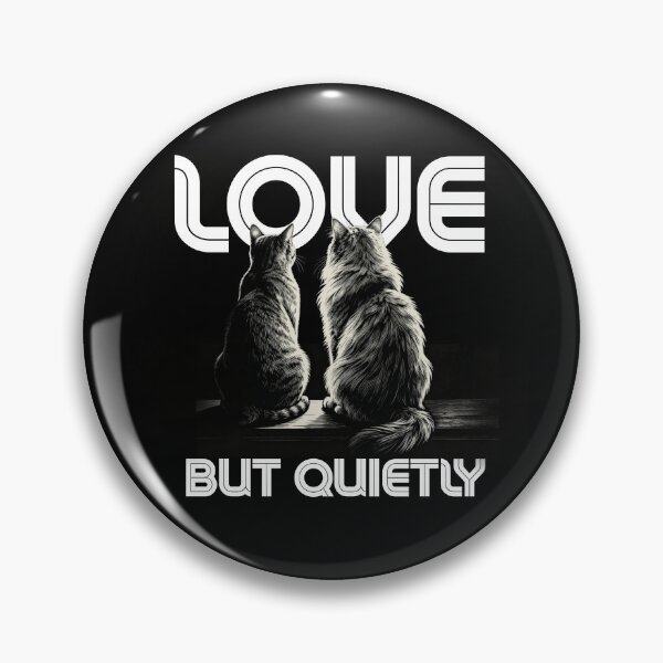 Item preview, Love, But Quietly – Vintage Cat Engraving Illustration designed and sold by CatVibesStudio.